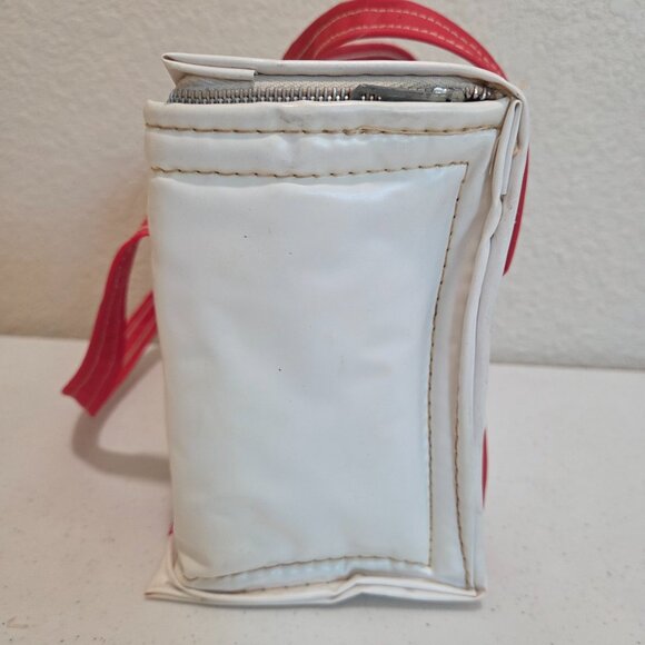 Coca Cola Vintage Lunch Box White Vinyl Cooler - Picture 8 of 12